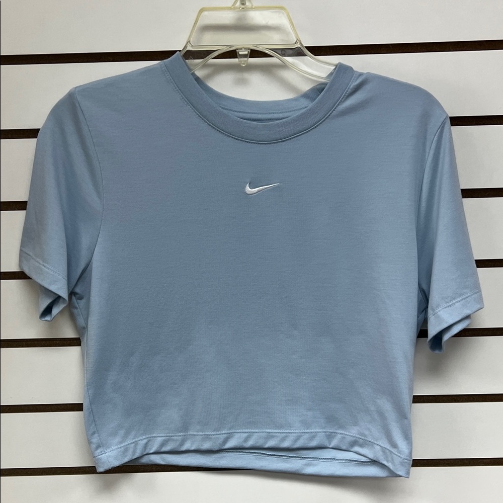 Nike Women's Sky Blue Crop Top